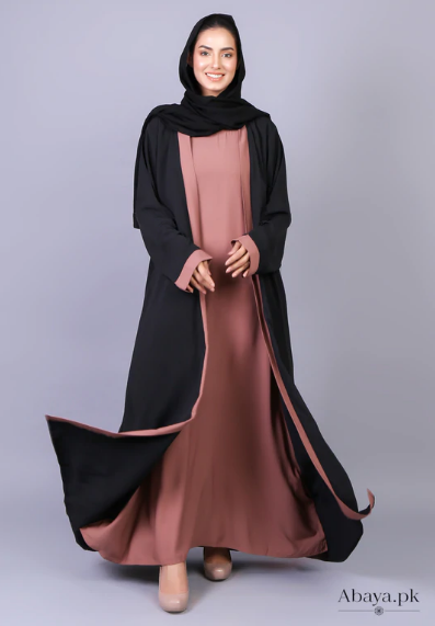 Gown Style Abaya with Embroidery is Fashionable in Summer