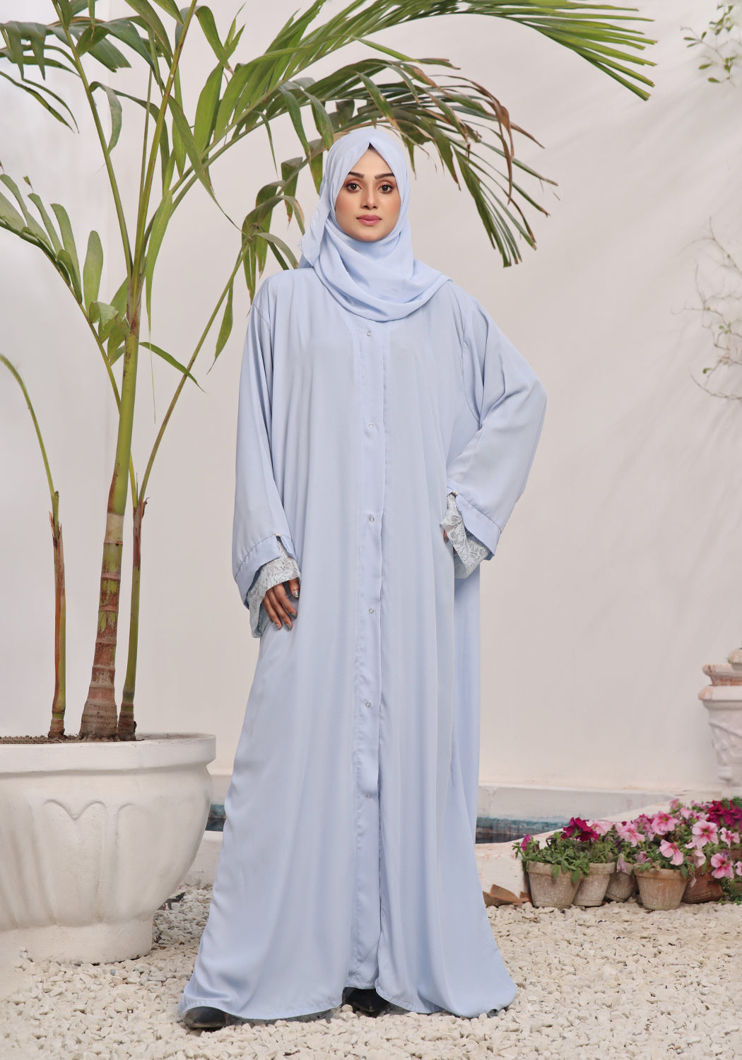 Light Blue Abaya โ