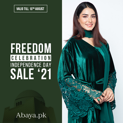 Big Saving Days Begins with Abaya.pk Independence Day Sale 2021
