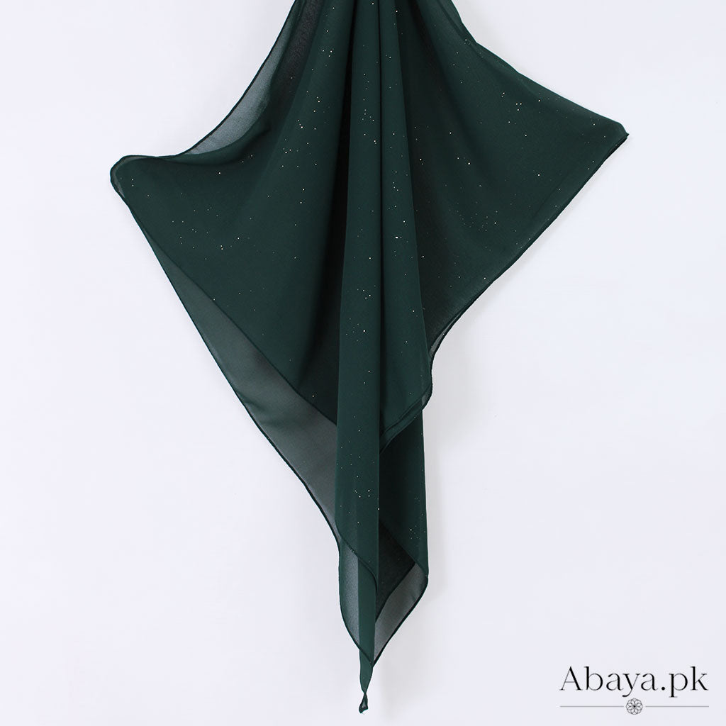 Gleam Chiffon Hijab - Green