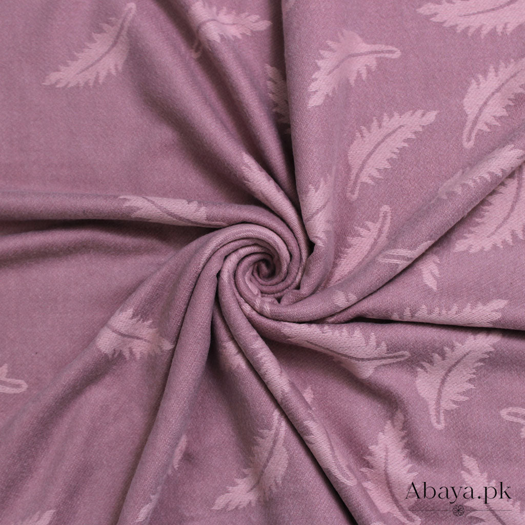 Leaf Cashmere Hijab - Purple