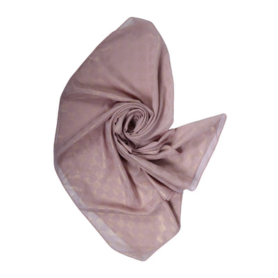 Chiffon Check Foil-Tea Pink