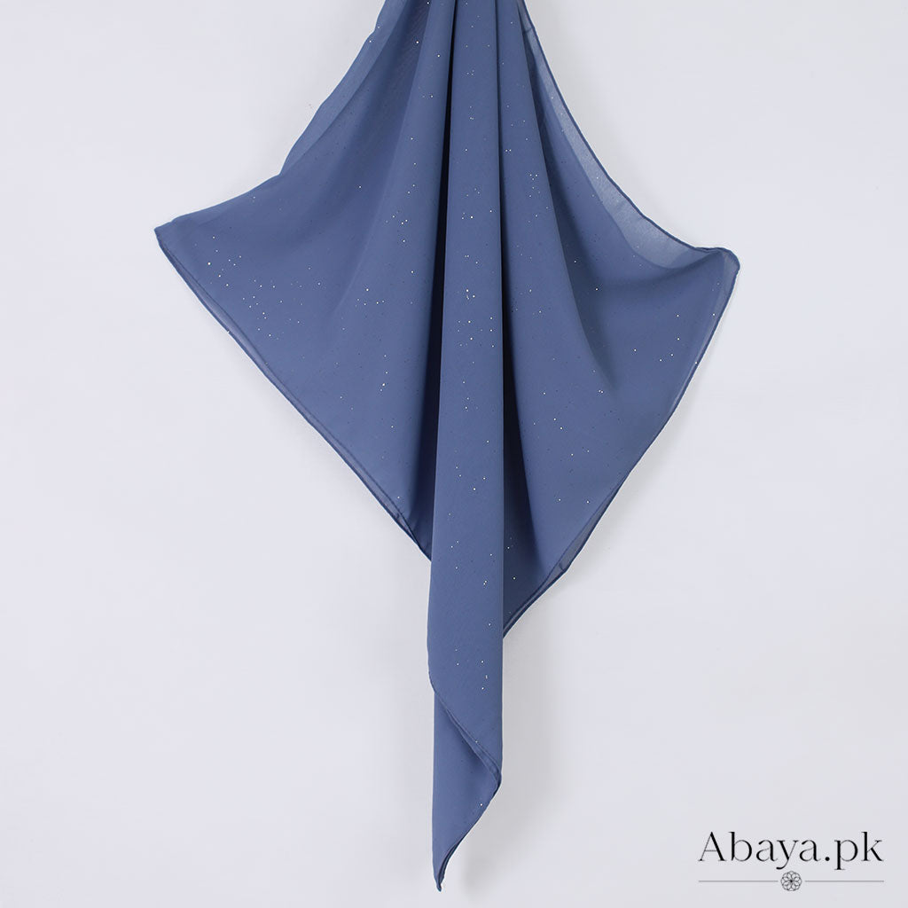 Gleam Chiffon Hijab - Sky