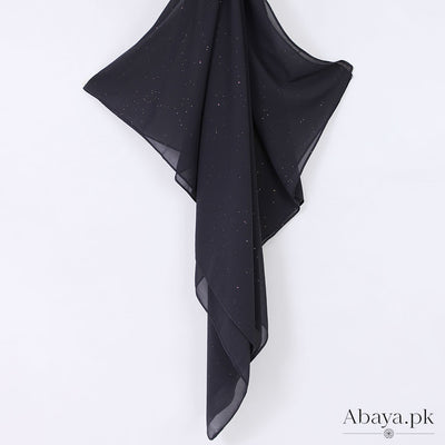 Gleam Chiffon Hijab - Dark Grey