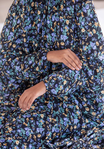 Printed Namaz Chadar - Black