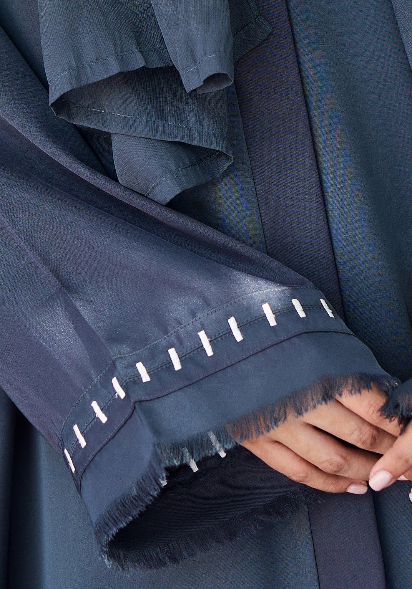 Grey Batek Abaya
