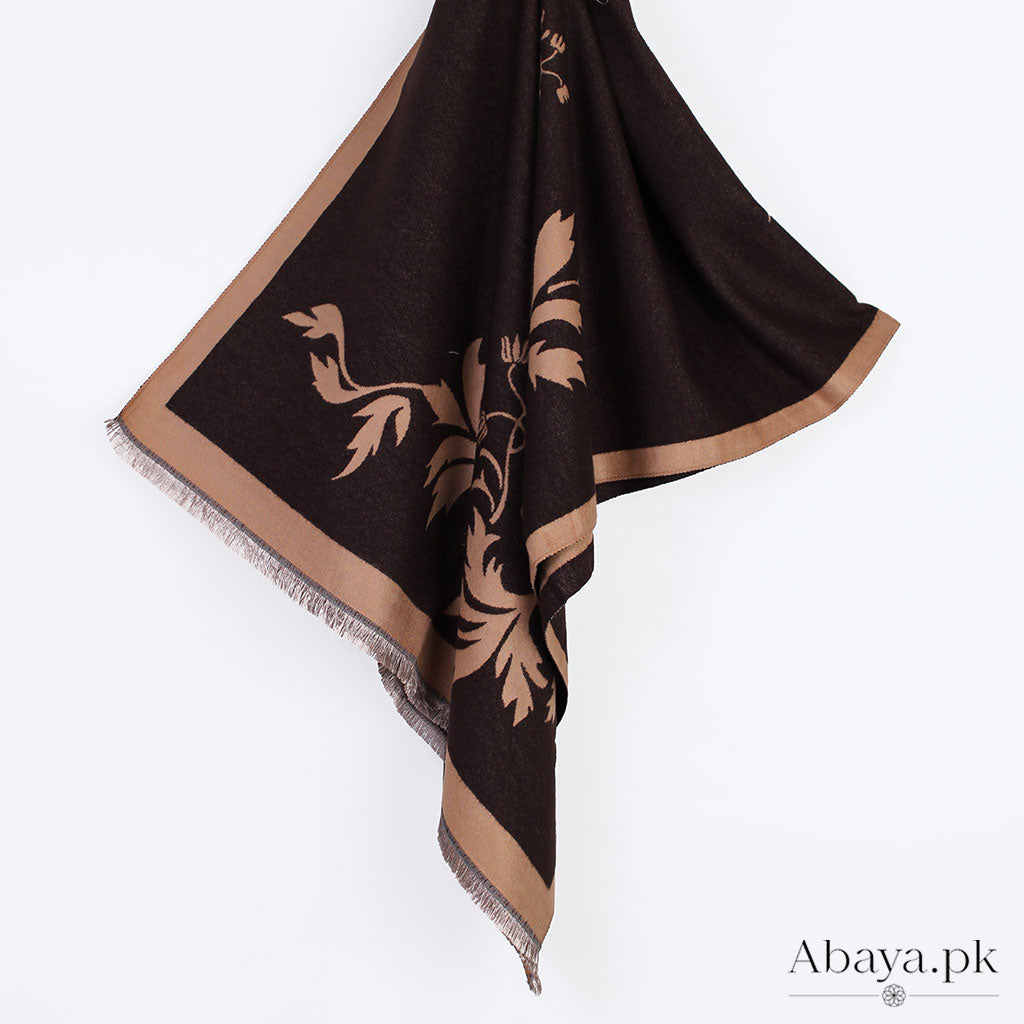 Reversible Cashmere Hijab - Brown- Fawn