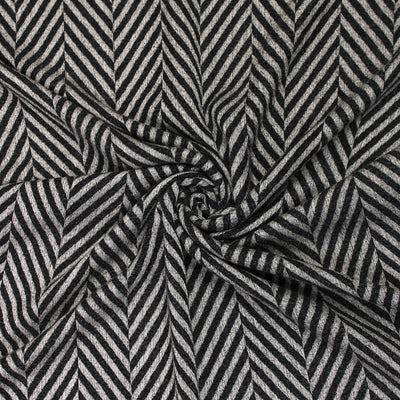Zebra Woolen Hijab - Fawn-Black