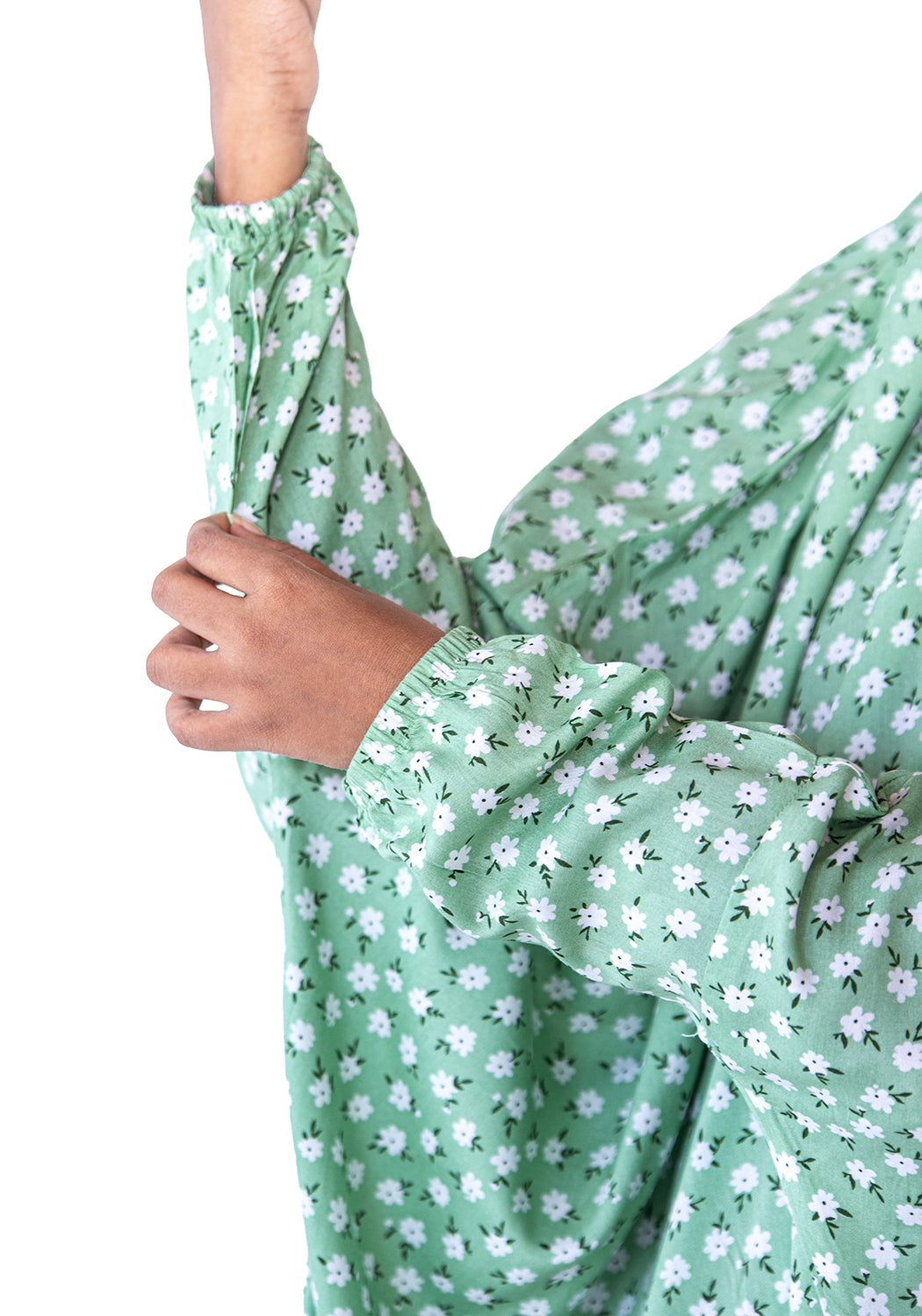 Printed Namaz Chadar - Mint Green