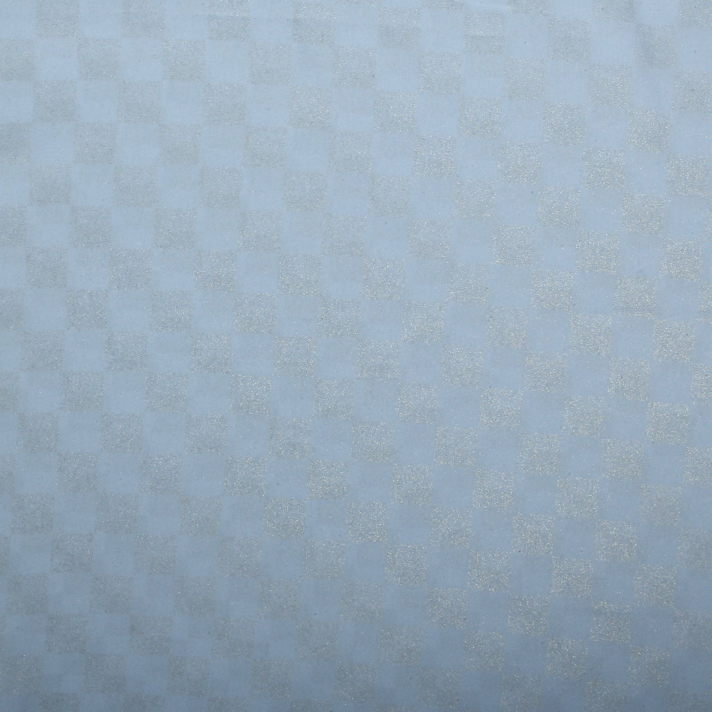 Chiffon Check Foil-White