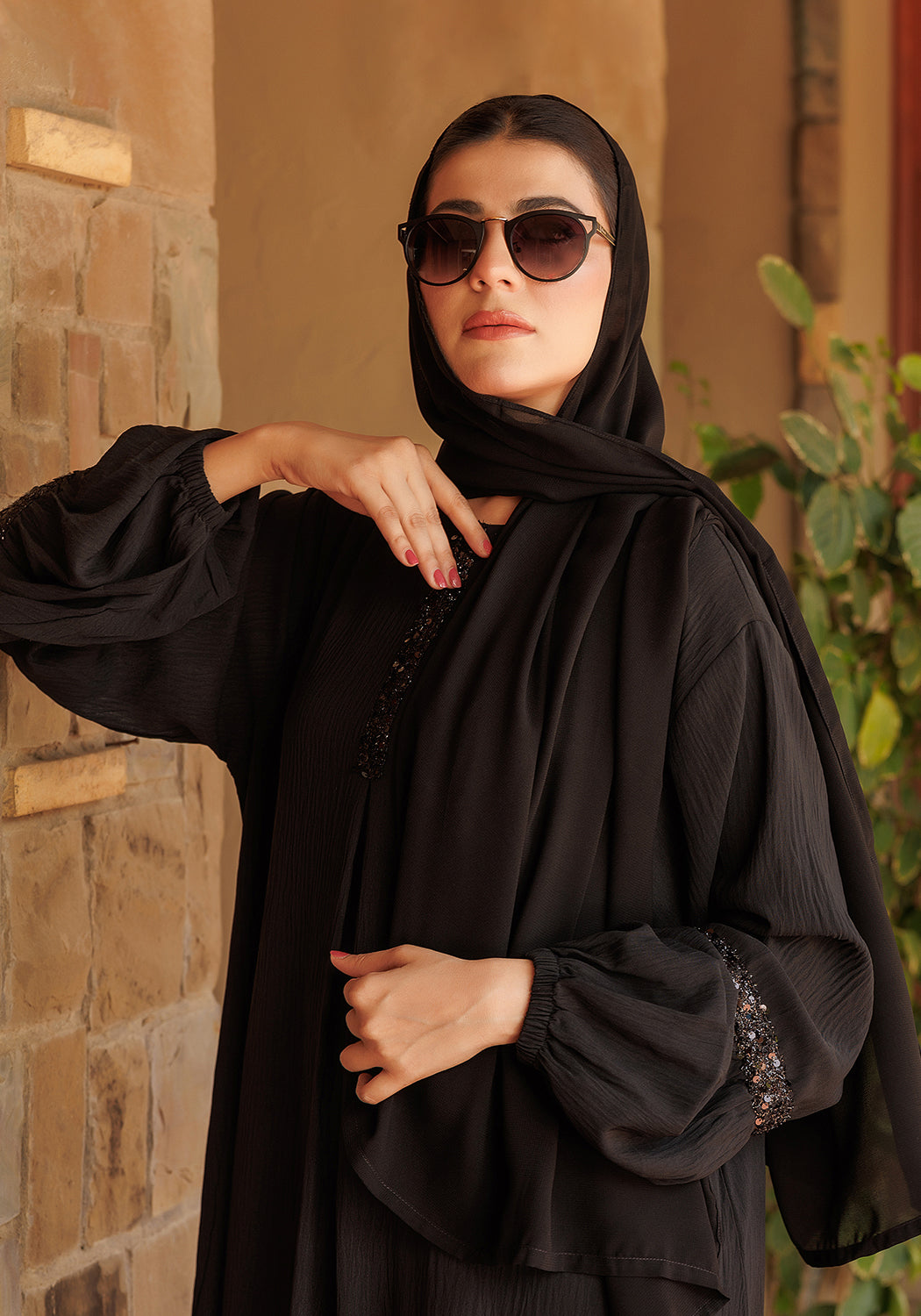 Moonlight Black Abaya