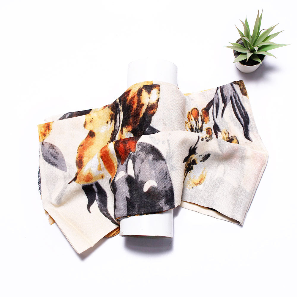 Khanifa Lawn Hijab-Cream