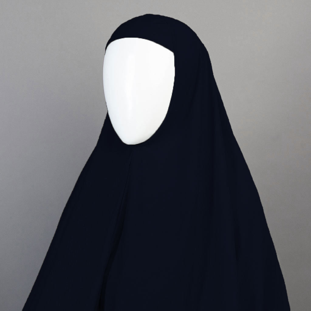 Makhna Hijab - Navy Blue – Abaya.pk