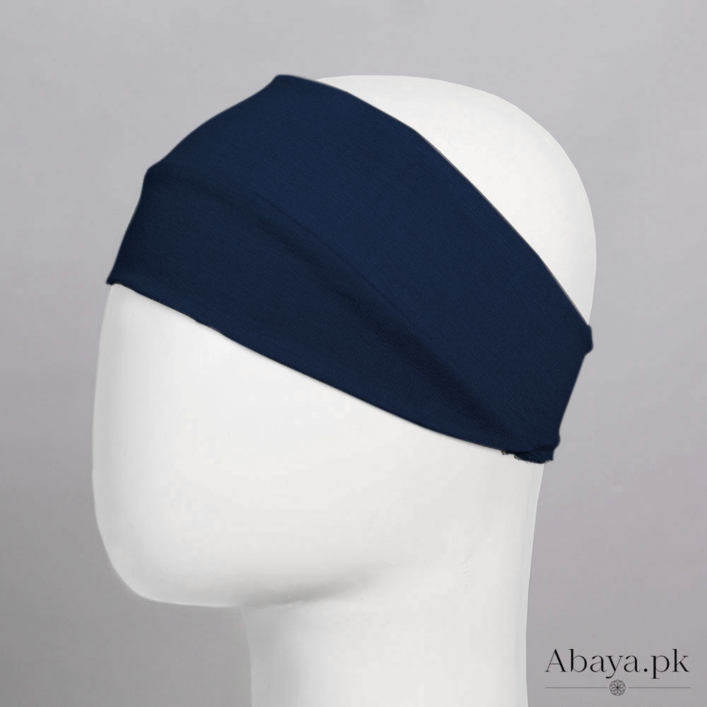 band Hijab Cap Navy blue