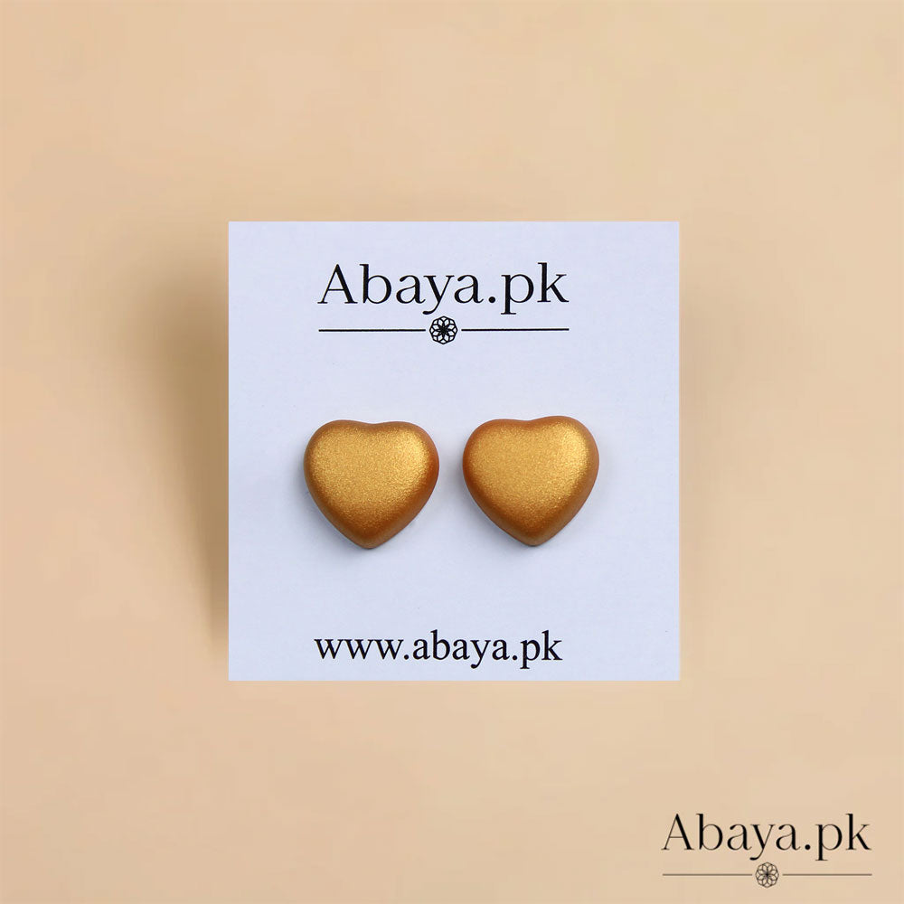 MATTE HEART - GOLDEN MAGNET PINS