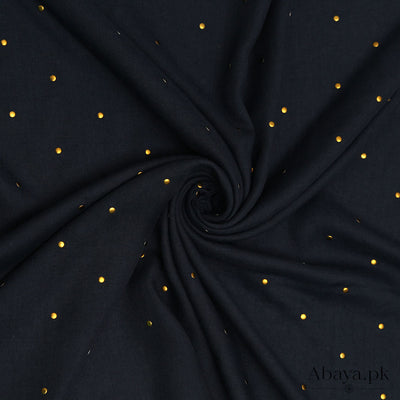 Gold Dotted - Navy Blue
