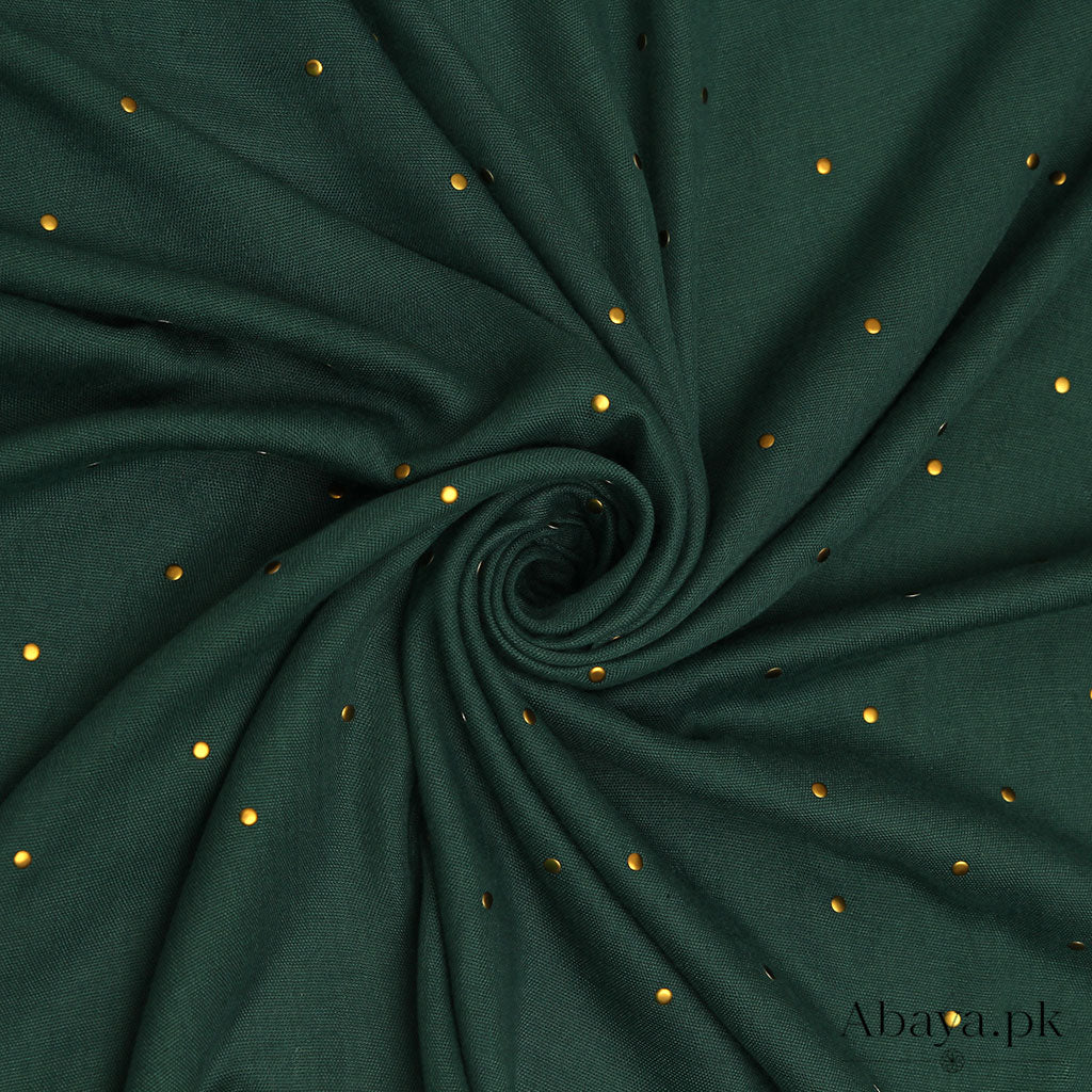 Gold Dotted - Dark Green