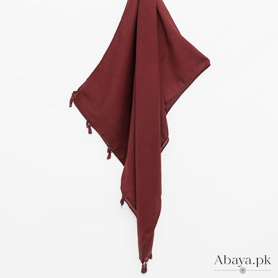 Cashmere Lawn Hijab - Maroon