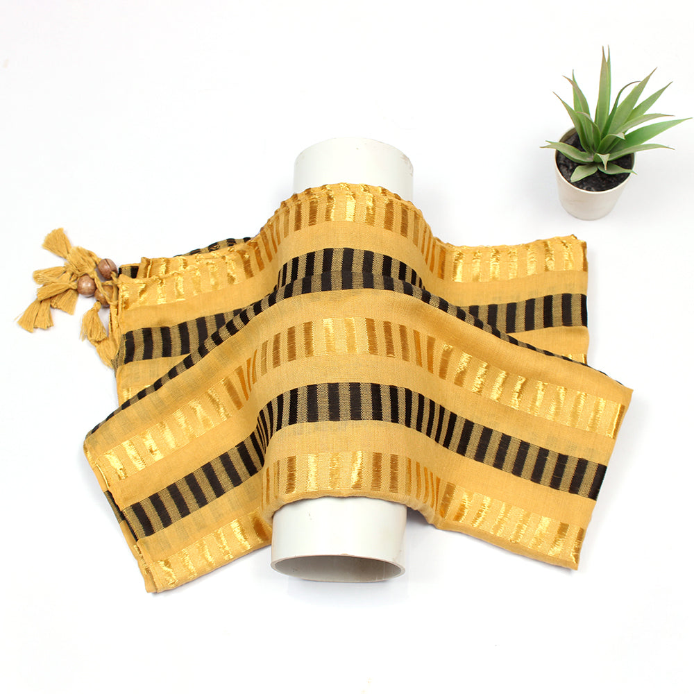 Woven Lawn Hijab-Yellow