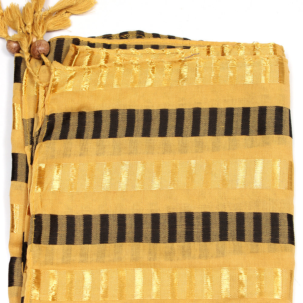 Woven Lawn Hijab-Yellow