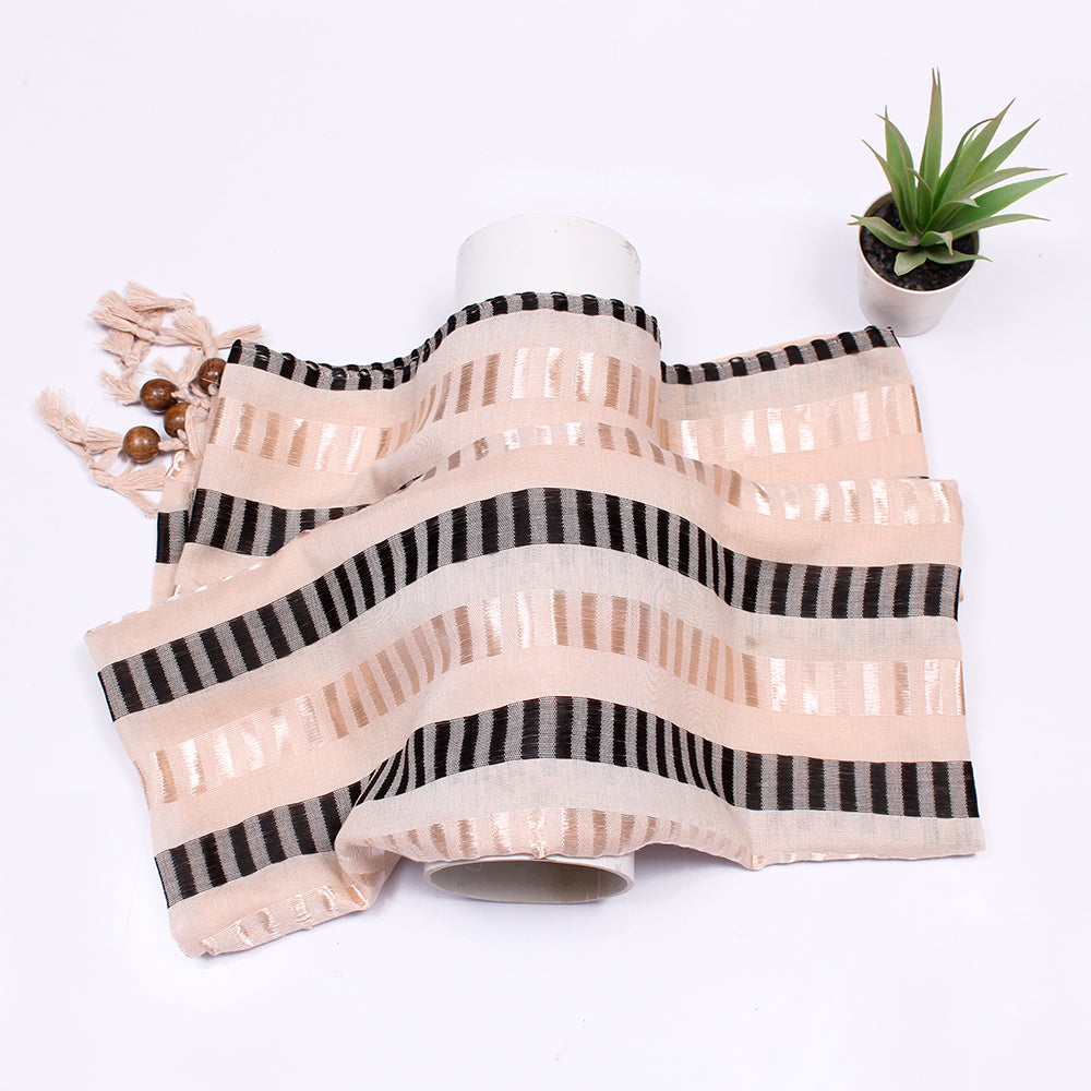 Woven Lawn Hijab-Cream