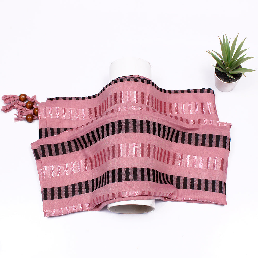Woven Lawn Hijab-Pink