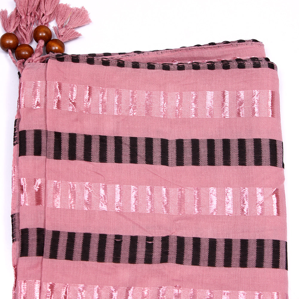 Woven Lawn Hijab-Pink