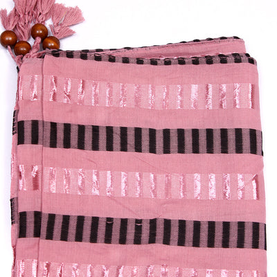 Woven Lawn Hijab-Pink