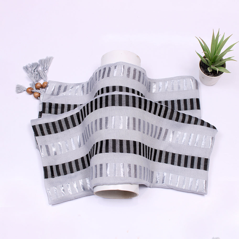Woven Lawn Hijab-Grey