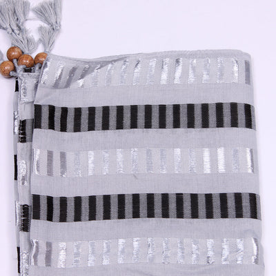 Woven Lawn Hijab-Grey