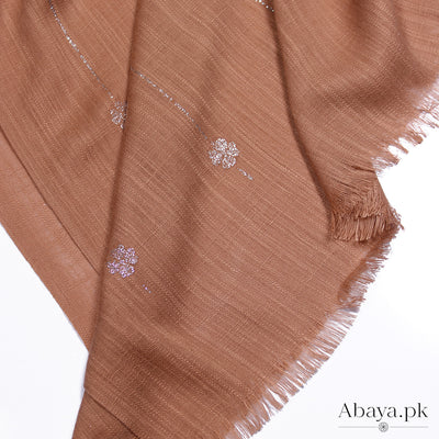 Turkish Foil Hijab Brown