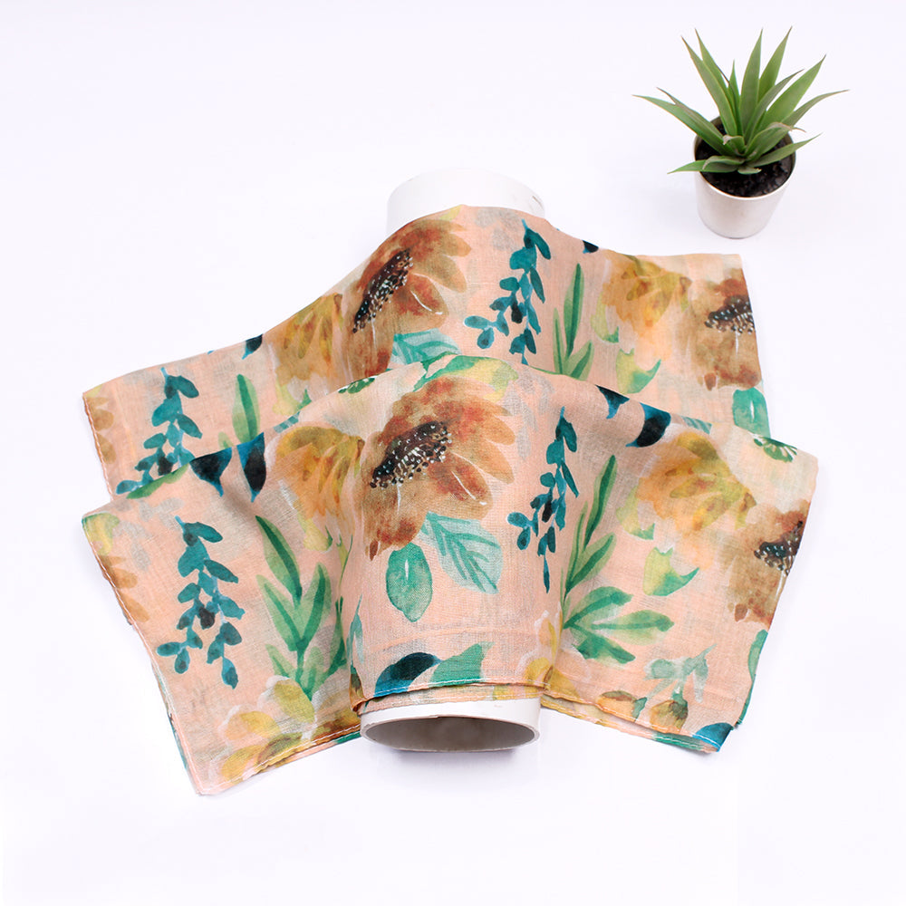 Tehsina lawn Hijab-Cream