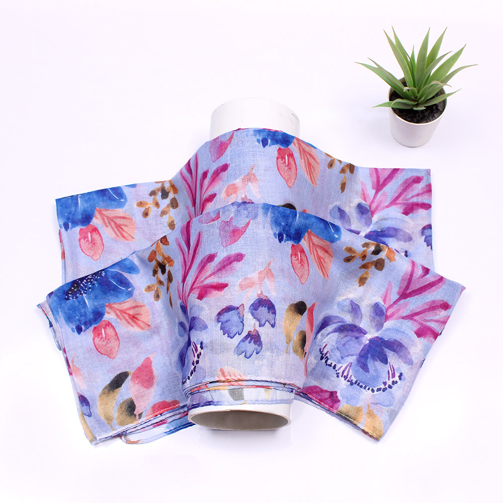 Tehsina Lawn Hijab-Dark Blue
