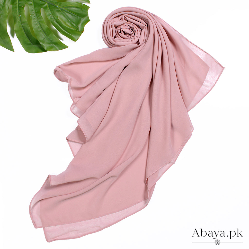 Plain Chiffon Dusty pink-24