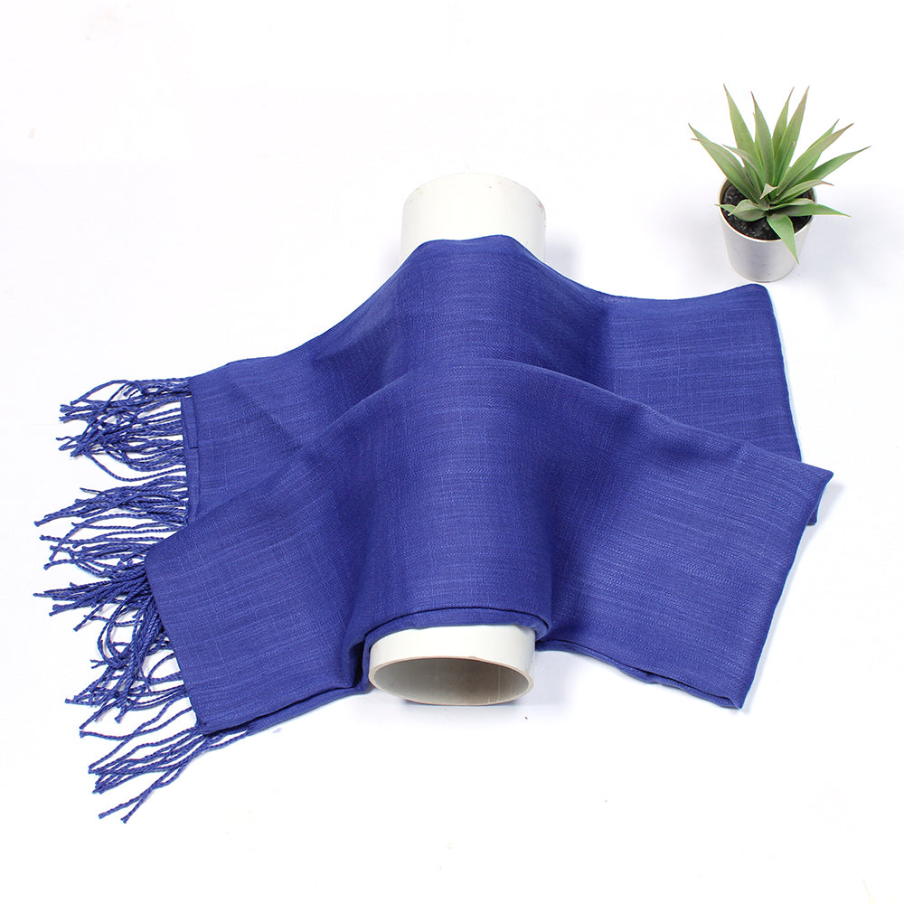 Cashmere Lawn Hijab-Blue
