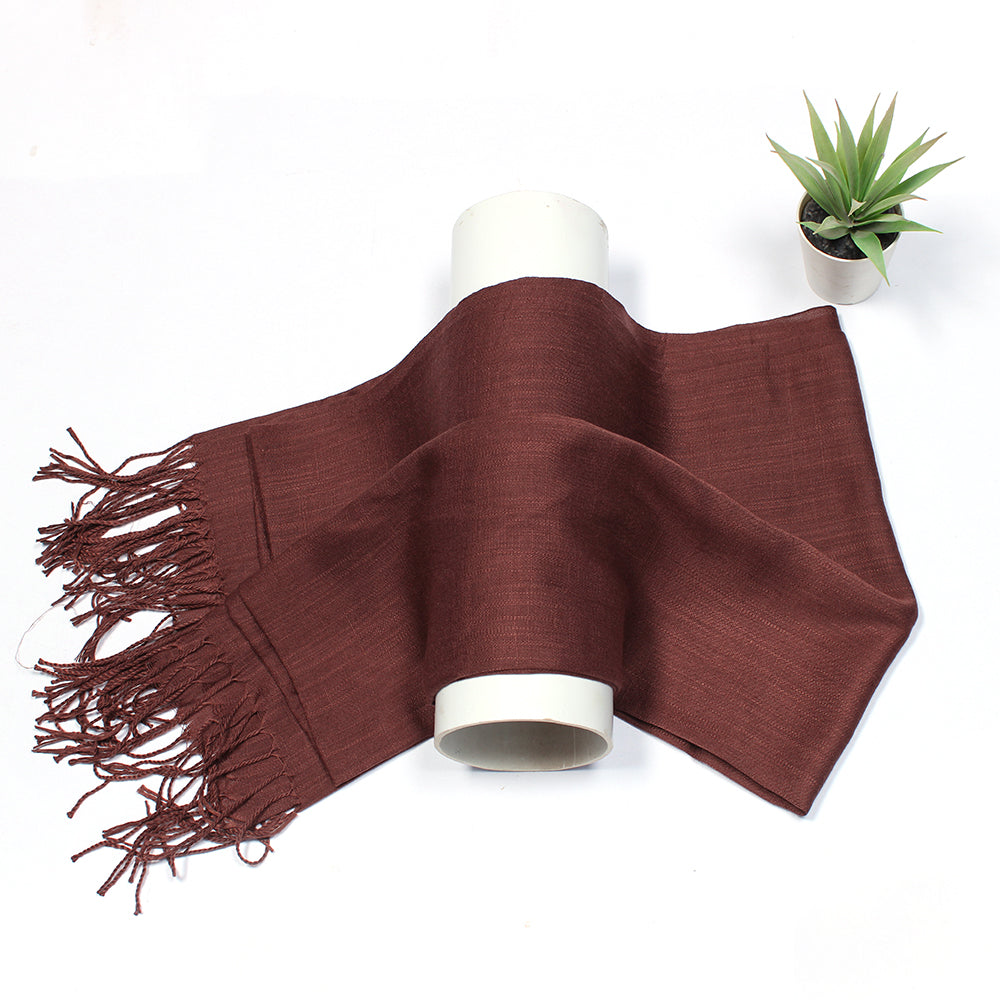Cashmere Lawn Hijab-Dark Brown