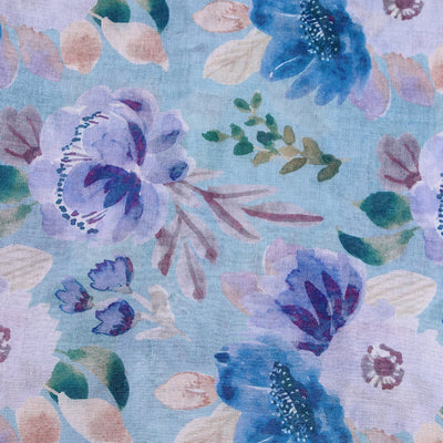 Tehsina Lawn Hijab-Light Blue