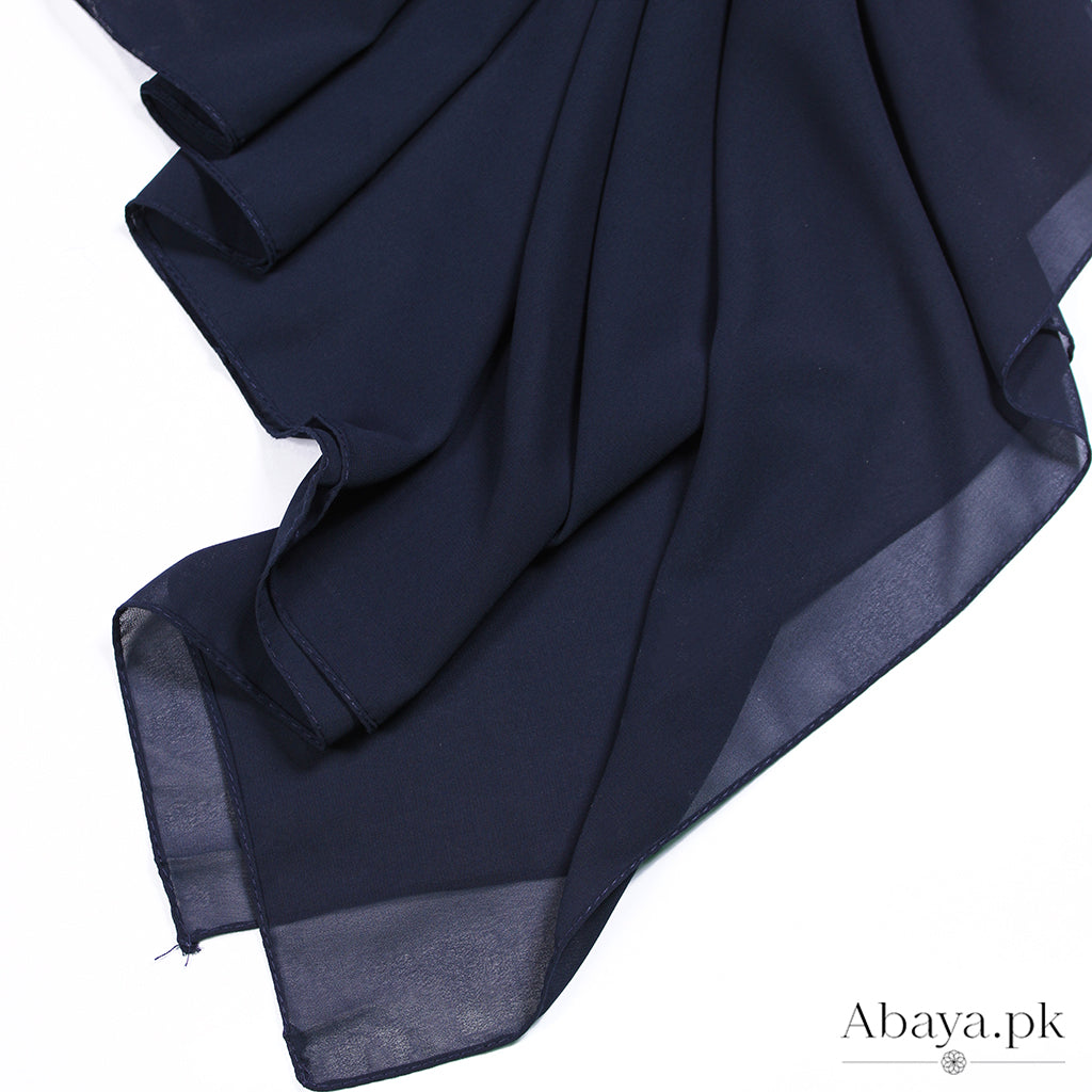 Plain Chiffon Navy blue-24