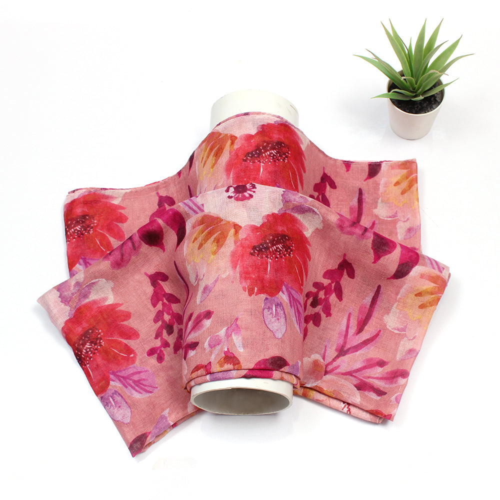 Tehsina Lawn Hijab-Peach
