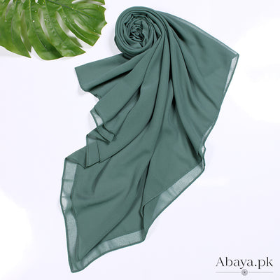 Plain Chiffon Pine Green-24