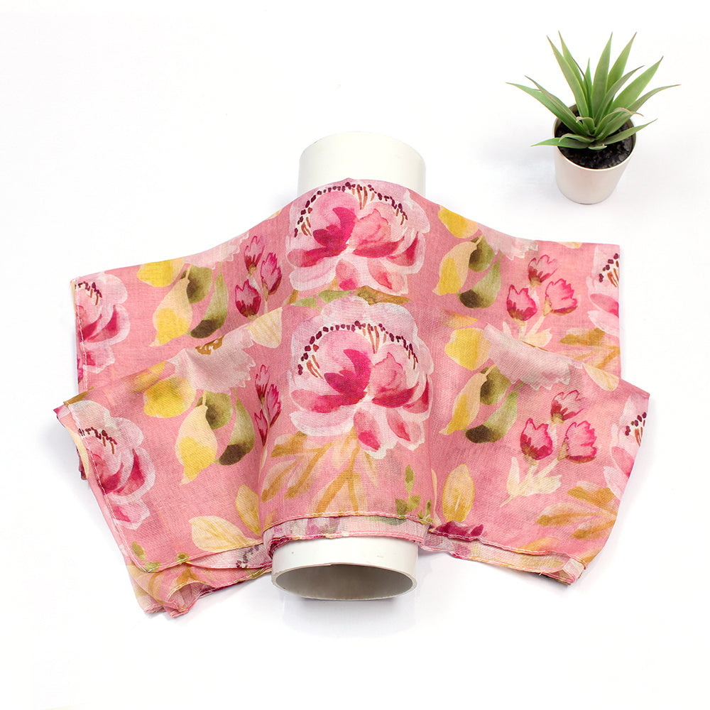 Tehsina Lawn Hijab-Pink