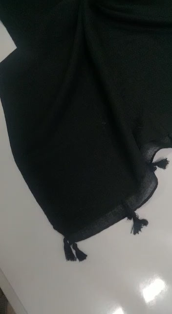Cashmere Lawn Hijab - Black