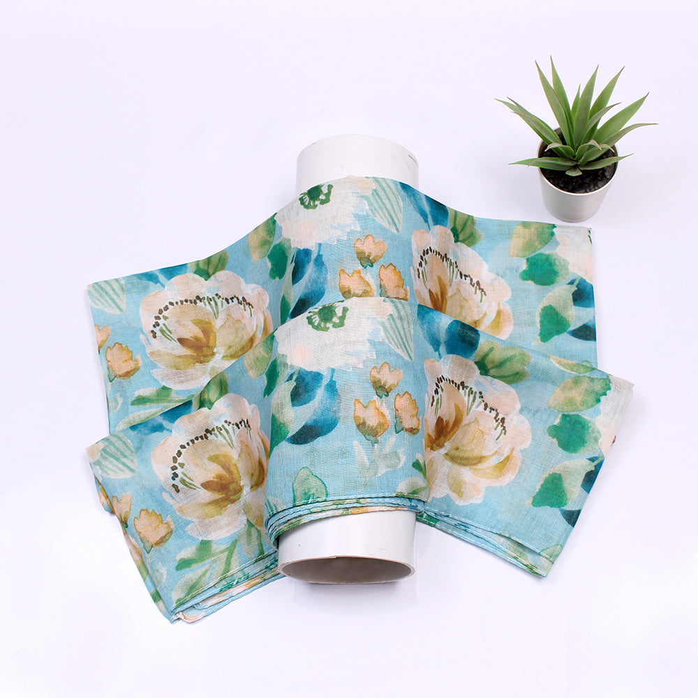 Tehsina Lawn Hijab-Sea Green