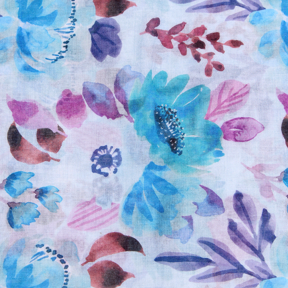 Tehsina Lawn Hijab-Sky Blue