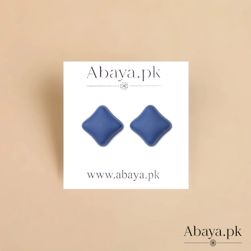 Matte Squre - Ink Blue Magnet Pins – Abaya.pk