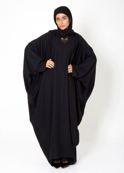 Black Butterfly Gown Abaya