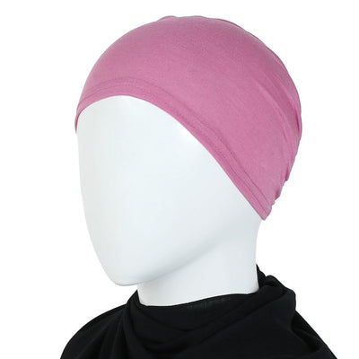Blush Pink lastic Hijab Cap