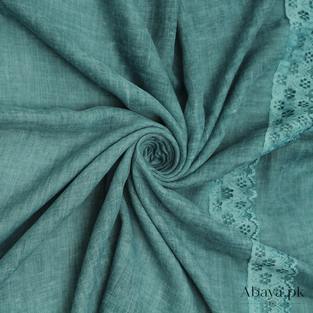 Lace Embedded - Sea Green