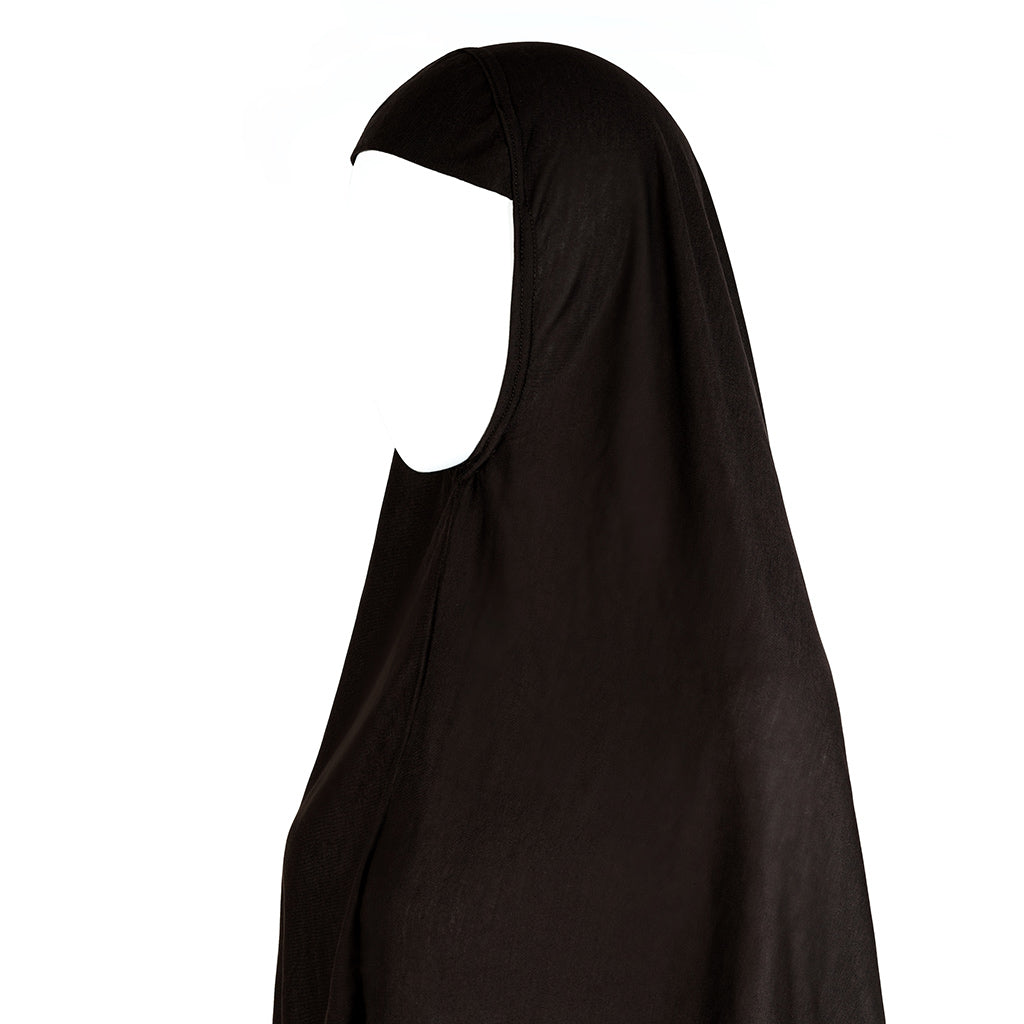 Dark Brown Makhna Hijab