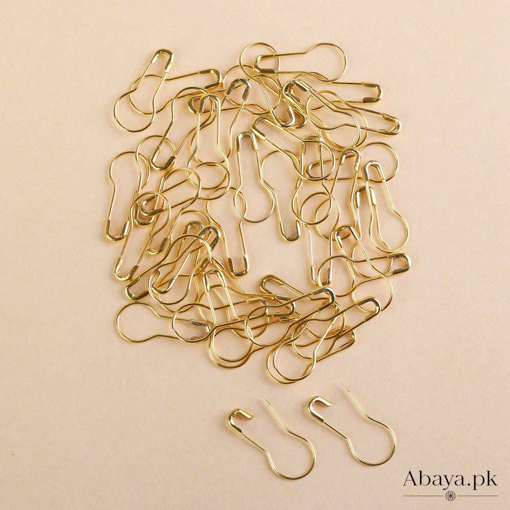 Spherical, Coil-less Hijab Pin- Gold